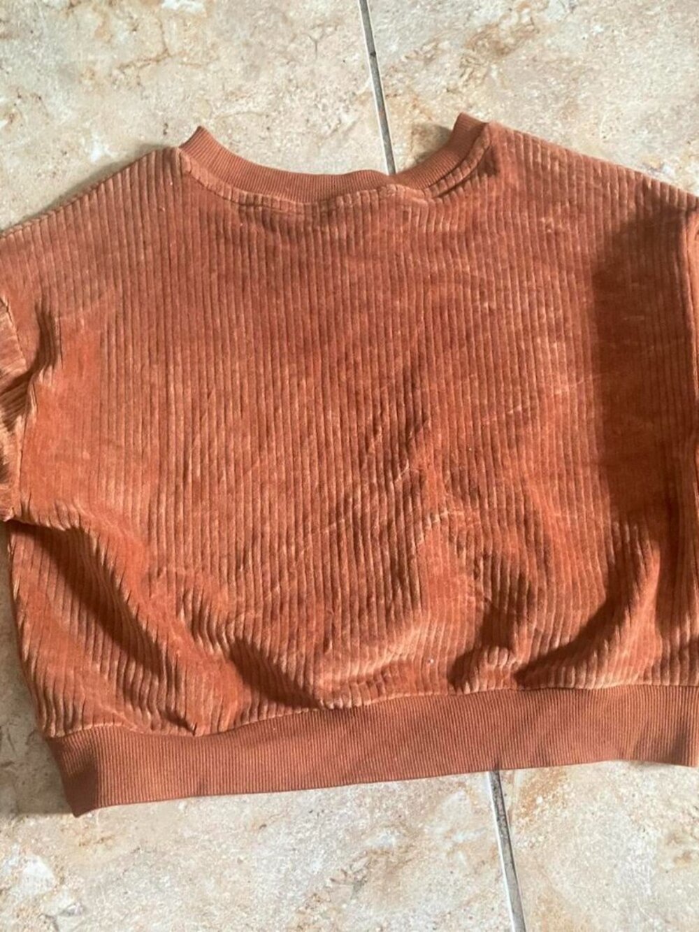 Brown smooth warm cropped pullover #hoodie #pullover #sweater